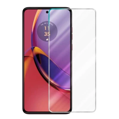 Afbeelding van Cadorabo Screenprotector geschikt voor Motorola Moto G84 Pantser film Beschermende in KRISTALHELDER Geharde (Tempered) display beschermglas 9H hardheid met 3D Touch