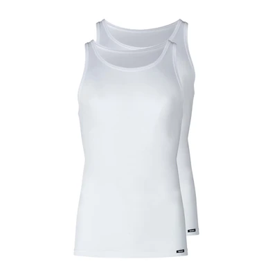 Afbeelding van Skiny Herenonderhemd (verpakking van 2), wit, M