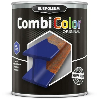 Afbeelding van rust oleum combicolor hoogglans ral 5002 ultramarijn blauw 750 ml