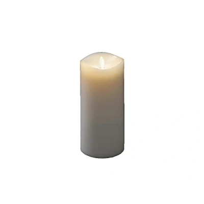 Afbeelding van KONSTSMIDE Led kaars Geurkaars, wit, flakkerend, met lavendel geurpad,ø 9 cm, hoogte: 18 cm (1 delig)