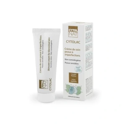 Afbeelding van Cytolac Anti Imperfection Cream Gevoelige huid met neiging tot acne Reinigt, verzacht en hydrateert de Zichtbare langdurige vermindering van het aantal mee eters Cytolnat