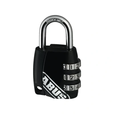 Afbeelding van ABUS Cijferslot 155/30 hangslot met gegoten zink behuizing kofferslot/slot individueel instelbare cijfercode veiligheidsniveau 3 zwart