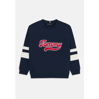 Afbeelding van TOMMY HILFIGER Trui &#039;Varsity&#039; donkerblauw / rood wit