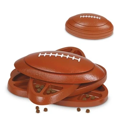 Afbeelding van Brightkins Touchdown Time Traktatie puzzel, interactief speelgoed voor honden, antislip traktatiedispenser, hondenspeelgoed mentale stimulatie en langzaam voeren, 1 stuk