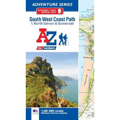 Afbeelding van SW Coast Path North Devon &amp; Somerset Adventure Atlas