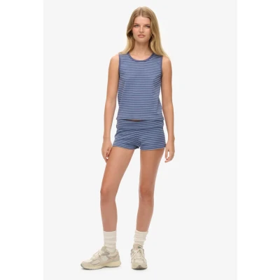 Afbeelding van Superdry Athletic Essentials stripe TANK Top, Dames, Maat: 38, Mariner navy tidal blue