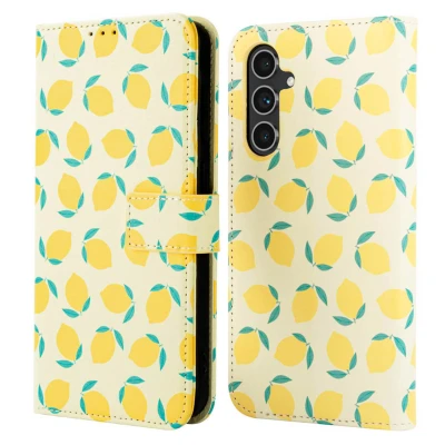 Afbeelding van imoshion Hoesje Geschikt voor Samsung Galaxy A54 (5G) Design Bookcase smartphone Citrus Dream