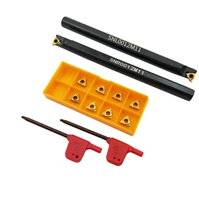 Afbeelding van SNR0012M11 + SNL0012M11 Intern/Externe Threading Boring Bar Draaien Tool Houder met 5 STKS 11IR A60+5 11ER A60 Draadsnijden Carbide Inserts