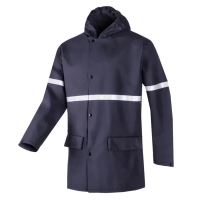 Afbeelding van SIOEN 4U10 Merton vlamvertragende/antistatische regenjas (marineblauw) 4U10A2FFXB90S