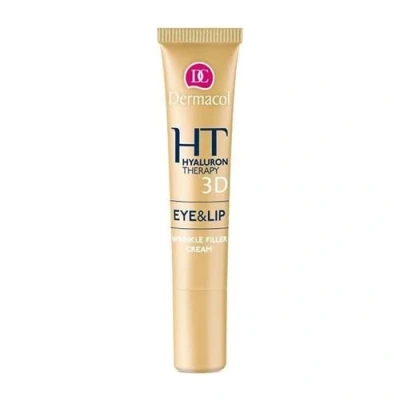 Afbeelding van Dermacol Therapy Hyaluron 3D Eye &amp; Lip Wrinkle Filler cream Remodeling for eyes and lips 15ml