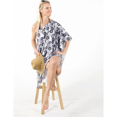 Afbeelding van Donne del Sole strandjurk Sierra Shells Strandrok Strapless Off shoulder