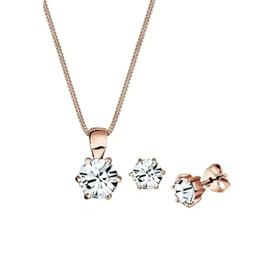 Afbeelding van Elli Sieradenset voor dames met kristallen 45 cm lang, EU, Sterling zilver, Kristal