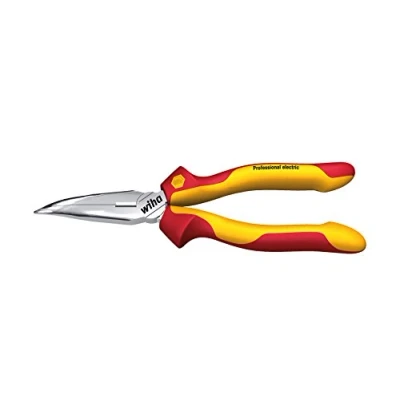 Afbeelding van Wiha Alicates de boca semi redonda Professional electric con filo corte, forma curvada, aprox. 40 160 mm, 6 1/2&quot; (27424)