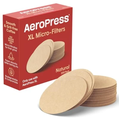 Afbeelding van AeroPress Natural XL Paper Micro Filters 200 Pieces