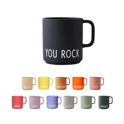 Afbeelding van Design Letters Favoriet Koffiemokken Handvat Stijlvolle premium porseleinen koffiecups Gebruik de coffee mug als cappuccinokop of Theekop Cadeau voor Mama, Papa, Vriends Verjaardagscadeau 250ml