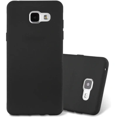 Afbeelding van Cadorabo Hoesje geschikt voor Samsung Galaxy A5 2016 in FROST ZWART Beschermhoes gemaakt van flexibel TPU silicone Case Cover