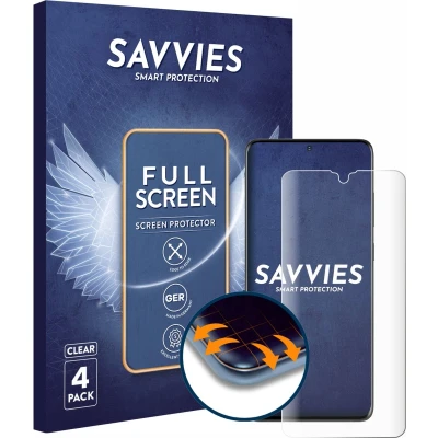 Afbeelding van Savvies Screenprotector voor Samsung Galaxy S20 Ultra Folie Beschermfolie transparant volledig dekking (4 Stuks)