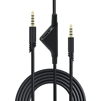 Afbeelding van Mcbazel Vervangende audio AUX kabel met volumeregeling voor Astro A10/A30/A40 headset PS5/PS4/Xbox One/Serie S/X/PC/Smartphone via een 3,5 mm aansluiting 2 m