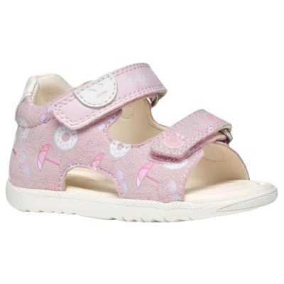 Afbeelding van Geox B Macchia Girl Sandaal, meisjes 0 24, roze/ivoor, 19 EU, Roze Ivoor, EU