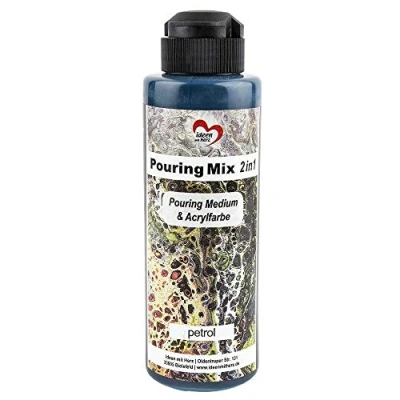 Afbeelding van Ideen mit Herz Pouring Mix 2 in 1, medium &amp; acrylverf, 180 ml, geen verdere mengen met vloeistof, of siliconenolie nodig (benzine)