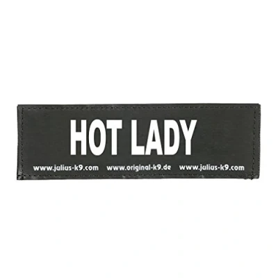 Afbeelding van Julius K9 Tekstlabel HOT LADY klein