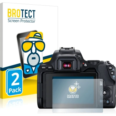 Afbeelding van BROTECT (2 Stuks) Antireflecterende Beschermfolie voor Canon EOS 250D Anti Glare Screen Protector, Mat, Ontspiegelend