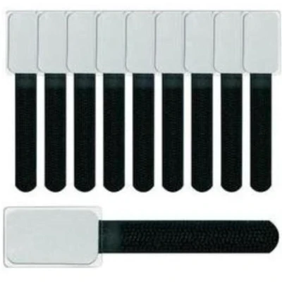 Afbeelding van Klittenband 90 mm Zwart Label the Cable