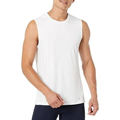 Afbeelding van Amazon Essentials Men&#039;s Tech Stretch Muscle shirt, Wit, M