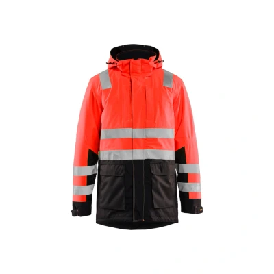 Afbeelding van Blaklader High Vis winterparka 4495 1987 Rood/Zwart
