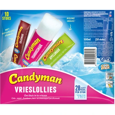 Afbeelding van Candyman Vrieslollies 20x