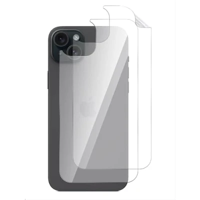 Afbeelding van GIOPUEY Rugbeschermer Compatibel met iPhone 13, Uitstekende kwaliteit materialen Zachte TPU 13 Back Protector Film Doorzichtig [2 stuks]