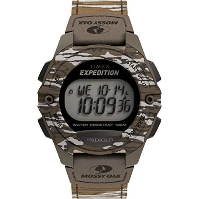 Afbeelding van Timex Mannen Digitaal horloge 12345465646, Mossy Oak Original Bottomland Camo, No Size, Chronograaf,