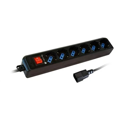 Afbeelding van Techly, Stekkerdoos, 300415 UPS stekkerdoos met (6 x, CEE 7/3, 1.50 m)