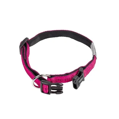 Afbeelding van Nobby Halsband &quot;Soft Grip&quot; fuchsia / zwart L: 25/35 cm; B: 15 mm