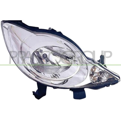 Afbeelding van PRASCO PG2014905 Koplampen rechts H4 Transparent voor rechtsrijdend verkeer PEUGEOT: 107 Hatchback (PM, PN) 1.0, 1.4 HDi 2005 2014