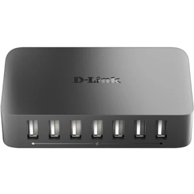 Afbeelding van D Link DUB H7 7 Poort USB 2.0 Hub (Ondersteunt Windows, Mac Os X, Linux) Usb. In 1 (7X Usb2.0 Hub) Zwart