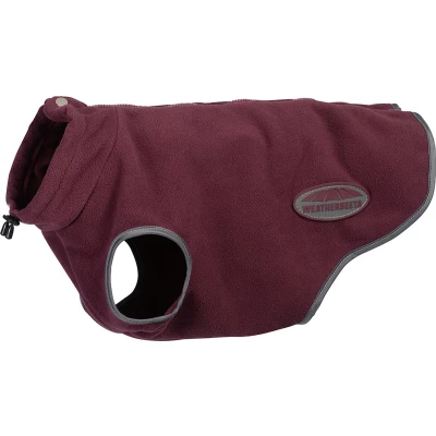 Afbeelding van Weatherbeeta Hondenjas Comfitec Fleece Zip Maroon/Grijs 30cm