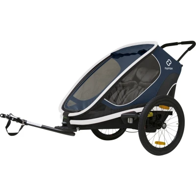 Afbeelding van hamax Fietskar Outback ONE met rugleuningverstelling Navy Blue 2022