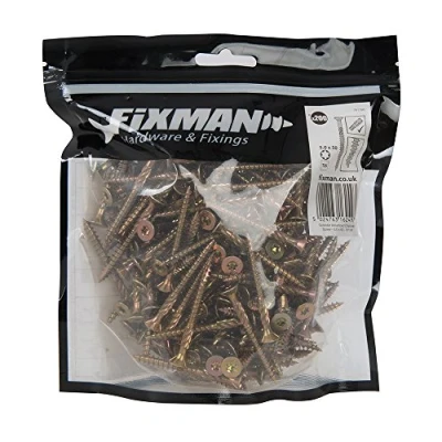 Afbeelding van Fixman Geel verzinkte schroeven 5 x 50 mm, 200 pak