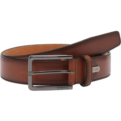 Afbeelding van LLOYD Leren Riem Men&#039;s Leather Belt W80 Whisky Bruine