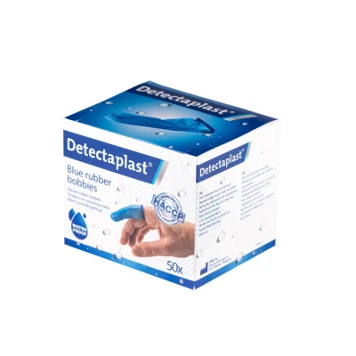 Afbeelding van Vingerlingen Detectaplast rubber blauw 50stuks