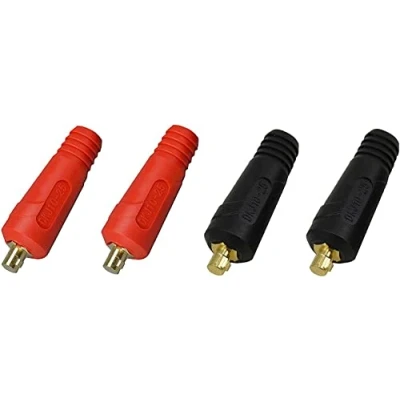Afbeelding van RIVERWELD TIG laskabelpaneelconnectoraansluiting DKJ10 25 Dinse stijl snelmontage 200Amp 4 stuks