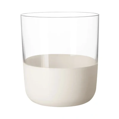 Afbeelding van Villeroy &amp; Boch Manufacture Rock blanc whiskeyglas set van 4 Transparant