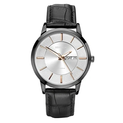 Afbeelding van Sekonda Heren klassiek analoog quartz horloge met zilveren wijzerplaat 1815
