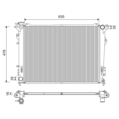 Afbeelding van Valeo Radiateur 701209