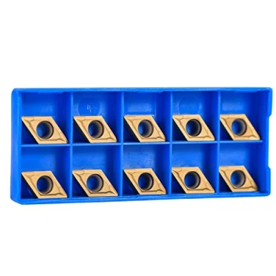 Afbeelding van 10 stks Golden CNC Carbide Draaitips Inserts Cutters voor Draaibank Freesgereedschap DCMT11T304 HM YBC251