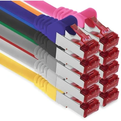 Afbeelding van Cat6 Kabel Ethernet Cable Gigabit LAN Netwerkkabel RJ45 Cat 6 1m 10 kleuren