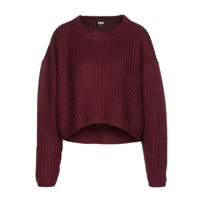 Afbeelding van Urban Classics WIDE Oversize Trui, Dames, Maat: Medium, Cherry