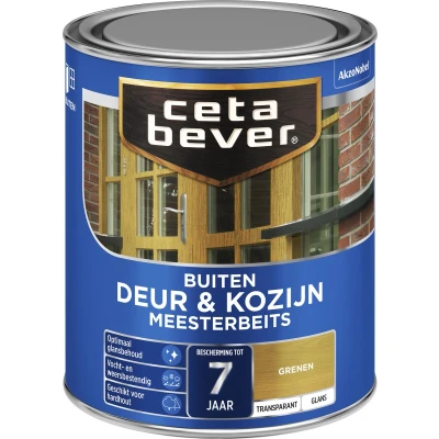 Afbeelding van Ceta Bever Transparant Meesterbeits Deur &amp; Kozijn 077 Grenen Glans Blanke lak Beits