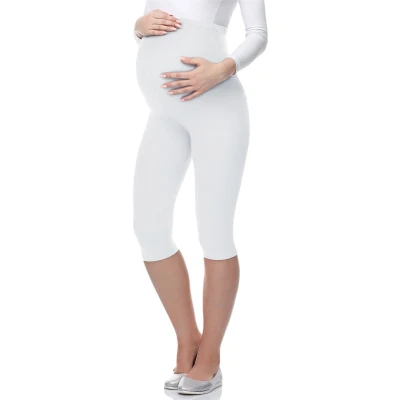 Afbeelding van Be Mammy Vrouwen Zwangerschaps 3/4 Legging 03 (Wit, L)